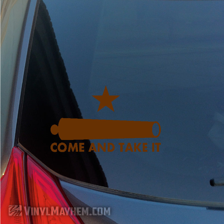 Come And Take It Cannon vinyl sticker online 