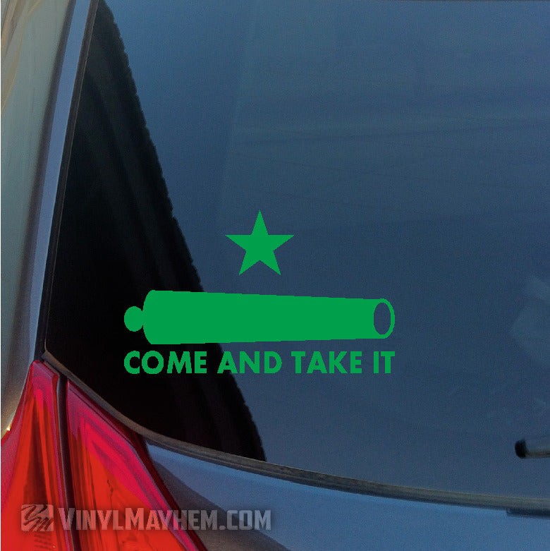 Come And Take It Cannon vinyl stickers