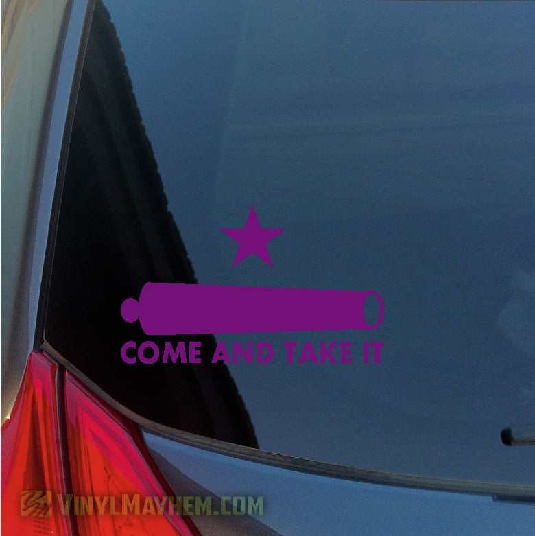 Come And Take It Cannon vinyl sticker