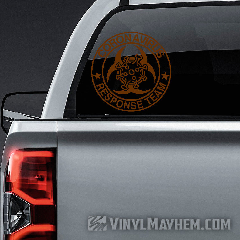 Corona Virus Response Team vinyl sticker inCA