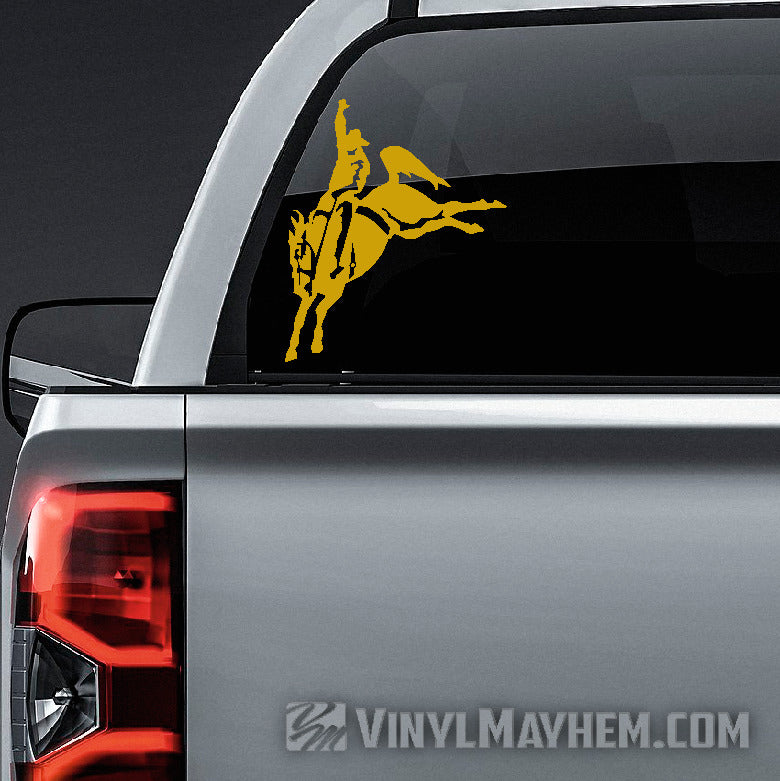 Cowboy Bronco vinyl stickers in Hesperia