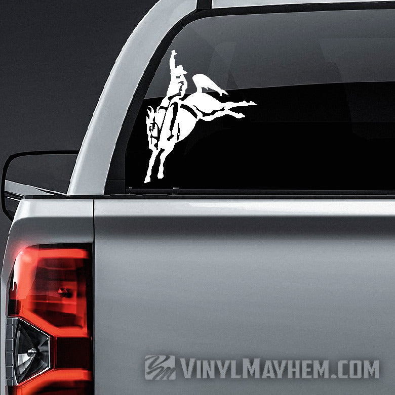Cowboy Bronco vinyl sticker