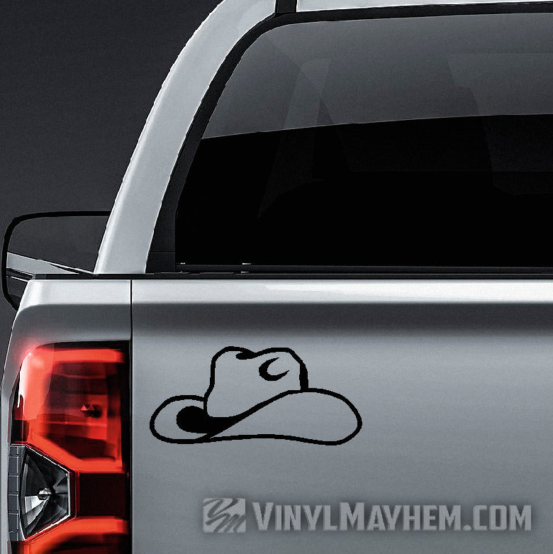 Cowboy Hat vinyl stickers