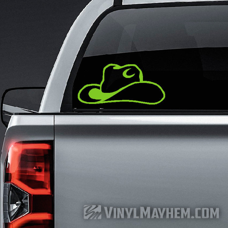 Cowboy Hat vinyl sticker in Hesperia