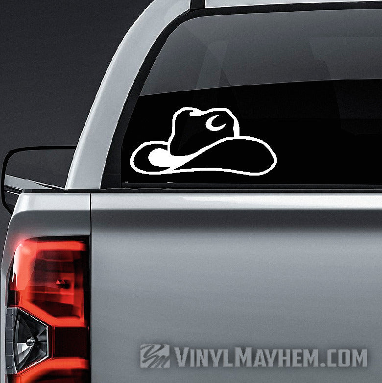 Cowboy Hat vinyl sticker