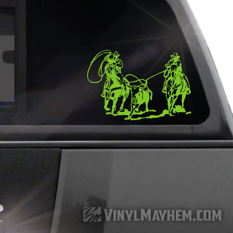 Cowboys Roping vinyl sticker