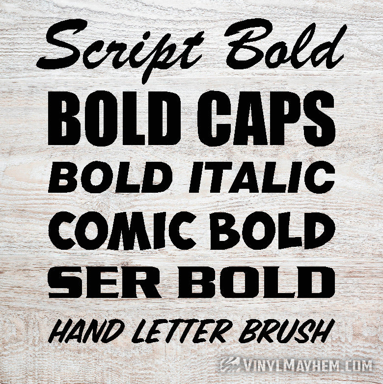 Custom lettering vinyl sticker