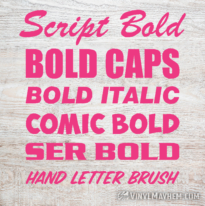 Custom lettering vinyl sticker