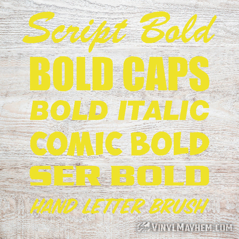 Custom lettering vinyl sticker