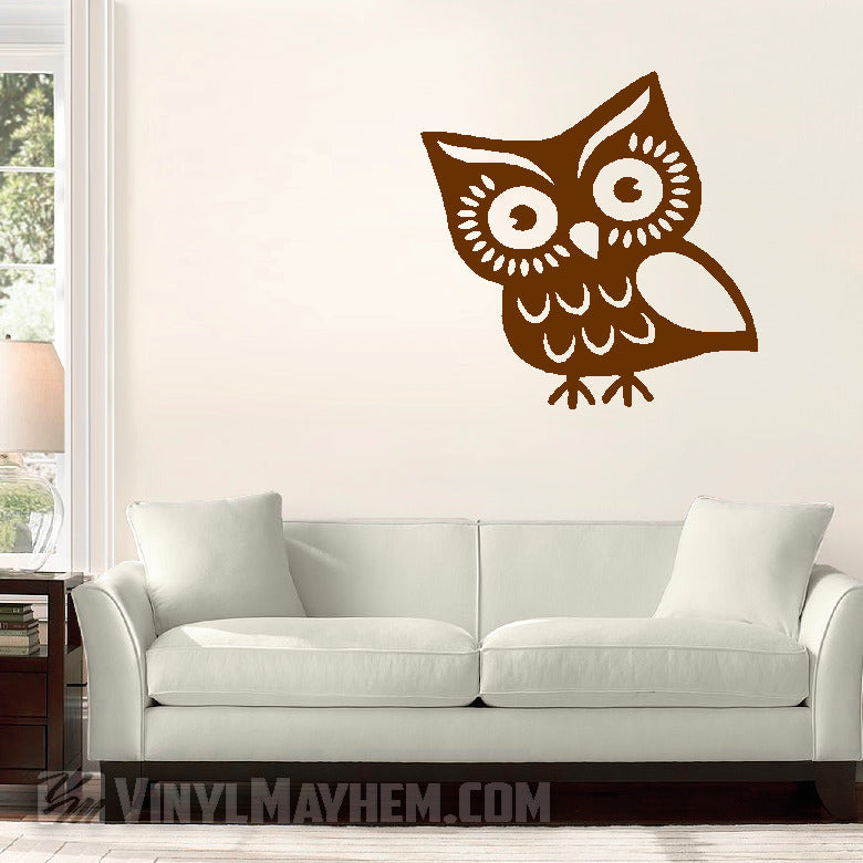Cute Owl vinyl sticker