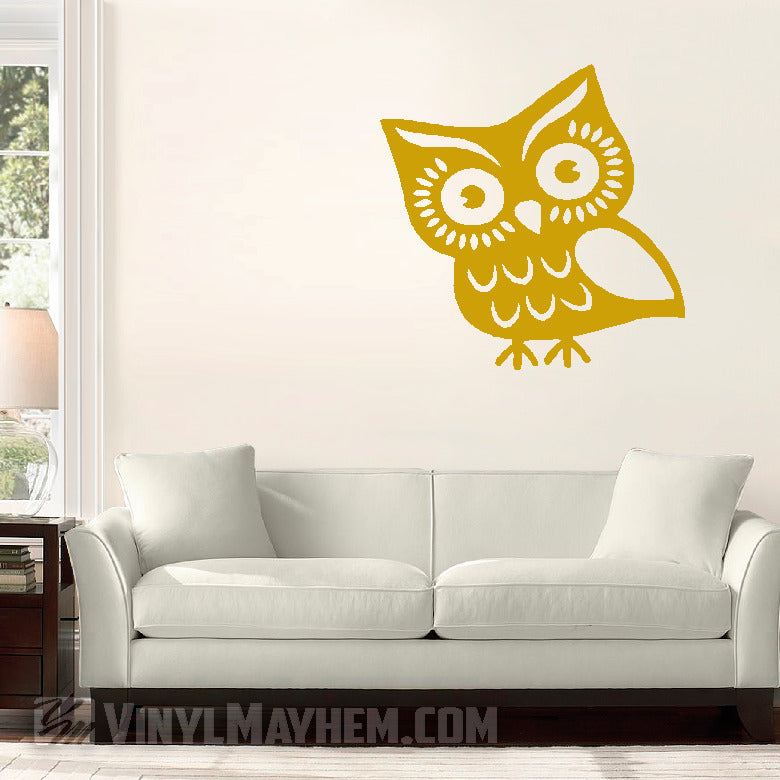 Cute Owl vinyl sticker