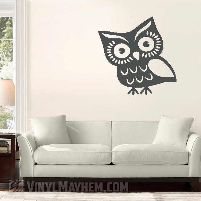 Cute Owl vinyl sticker