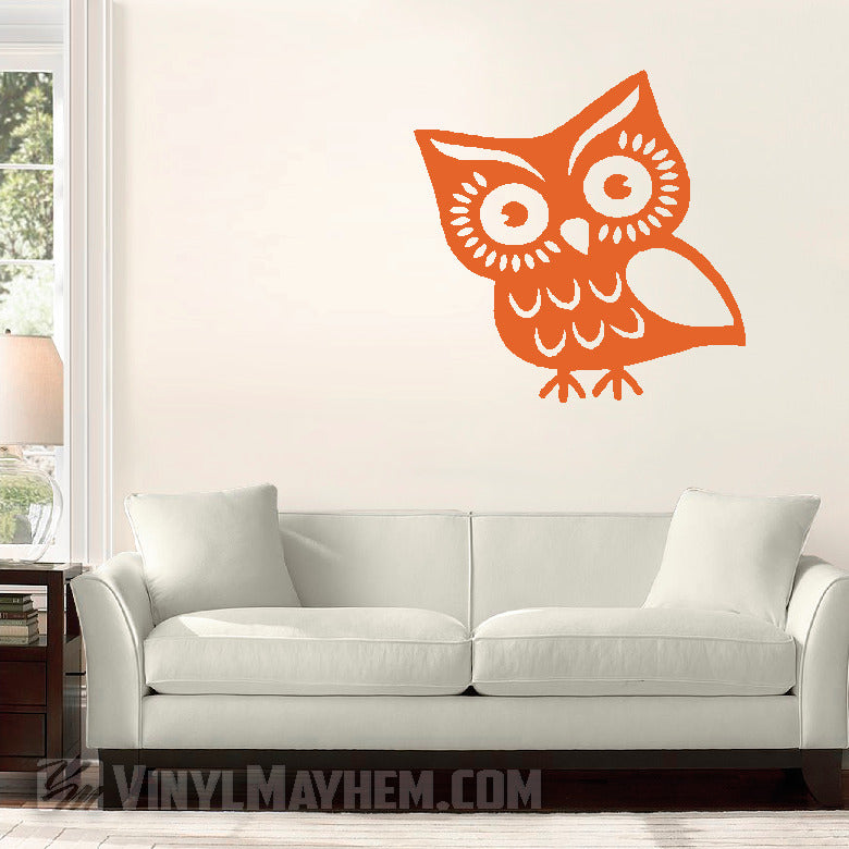 Cute Owl vinyl sticker