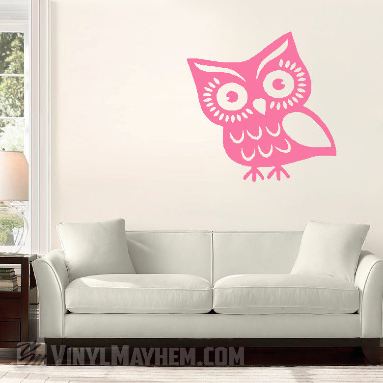 Cute Owl vinyl sticker