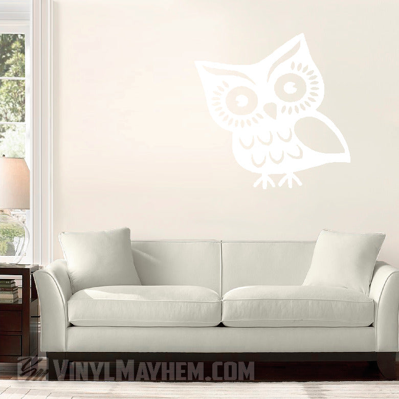 Cute Owl vinyl sticker