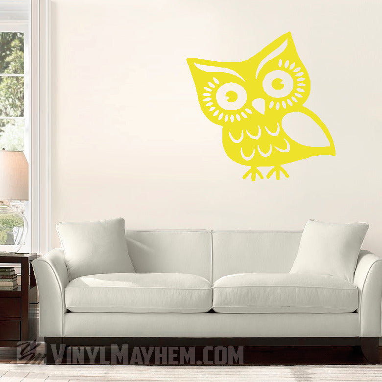 Cute Owl vinyl sticker