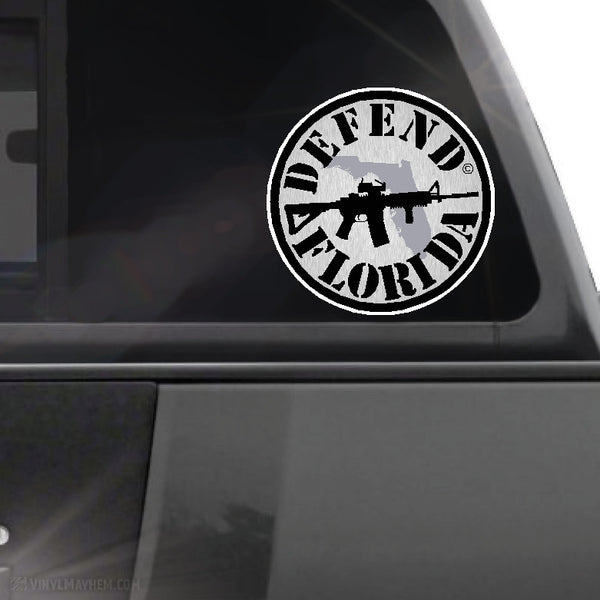Defend The Ridge Sticker Defend Florida state silhouette sticker | 2nd Amendment Decals - Vinyl ...