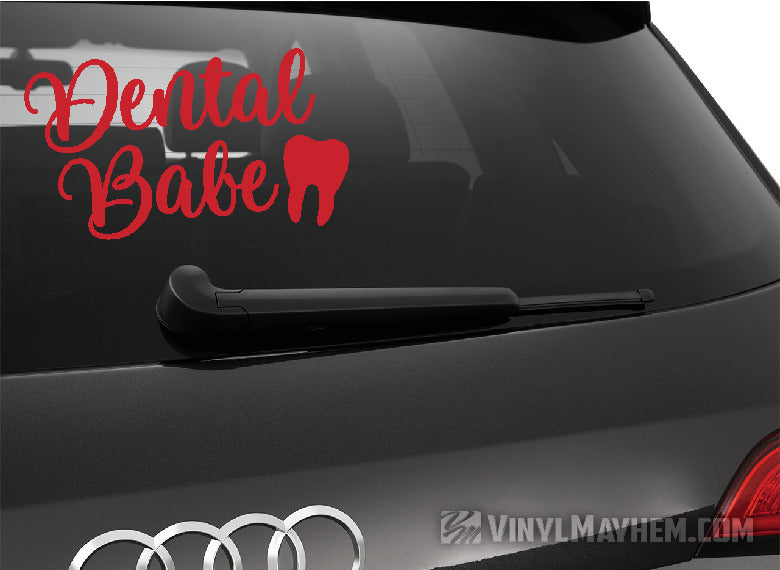 Dental Babe vinyl sticker