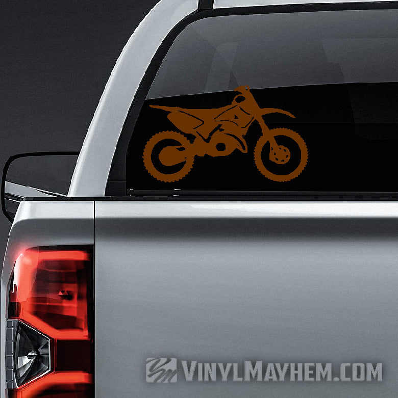 Dirt Bike silhouette vinyl sticker
