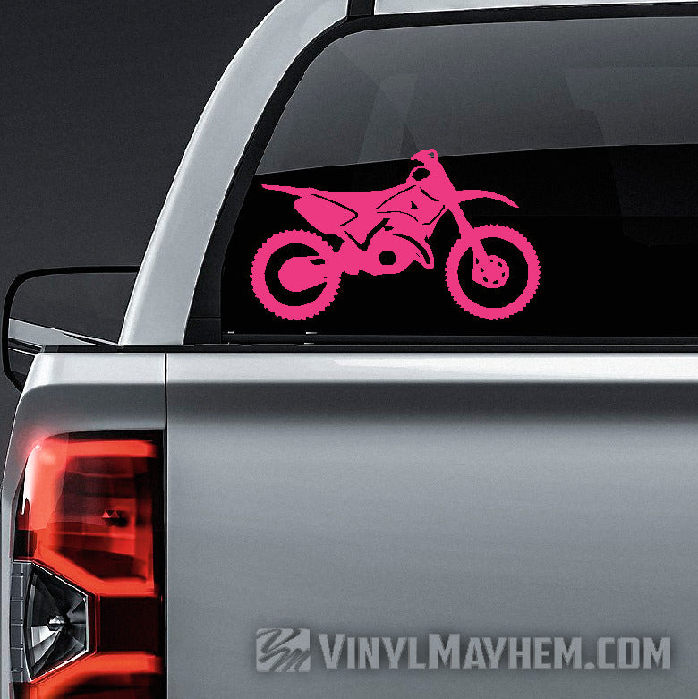 Dirt Bike silhouette vinyl sticker