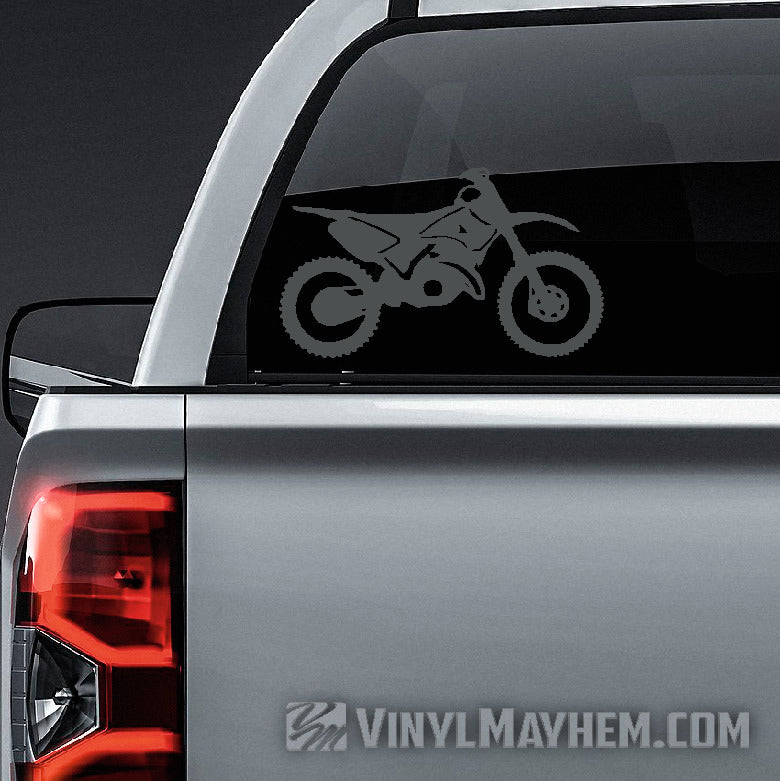 Dirt Bike silhouette vinyl sticker