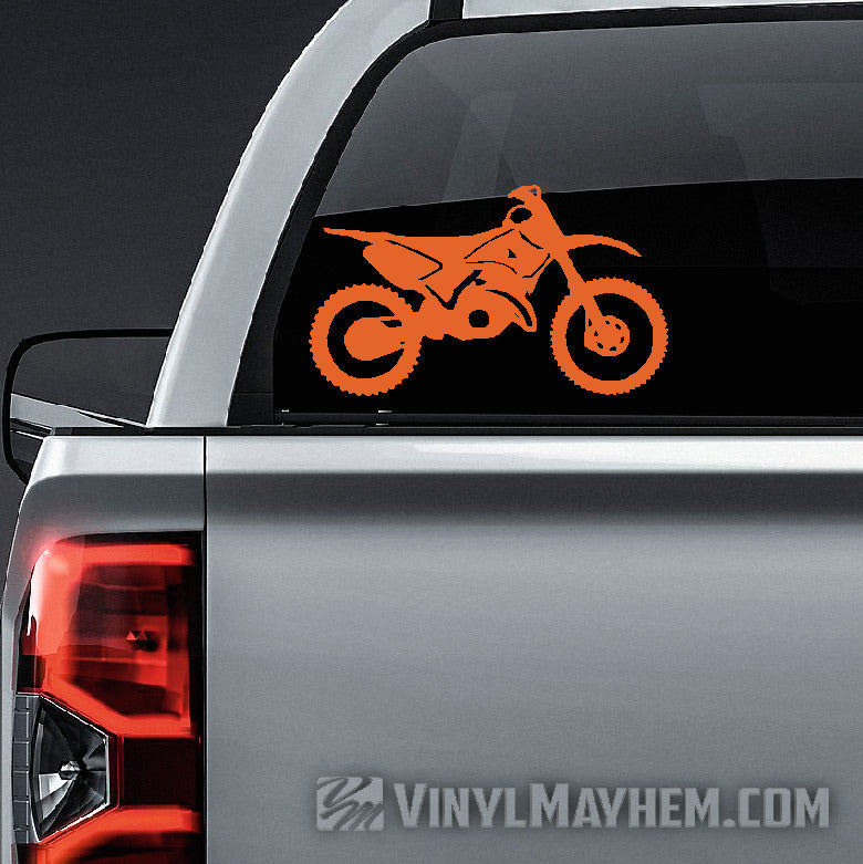 Dirt Bike silhouette vinyl sticker