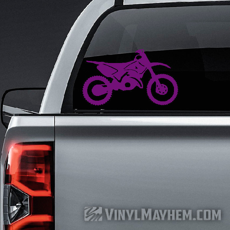 Dirt Bike silhouette vinyl sticker