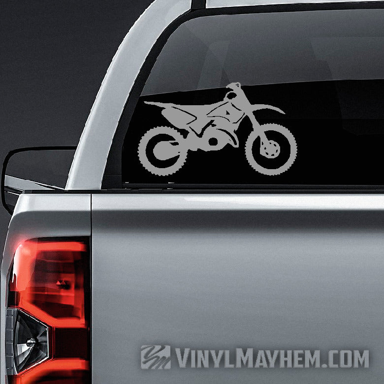 Dirt Bike silhouette vinyl sticker