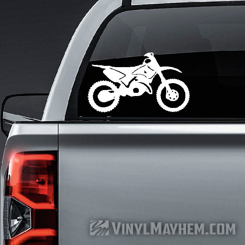 Dirt Bike silhouette vinyl sticker