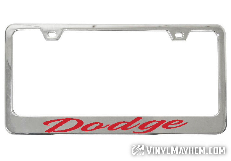 Dodge license plate frame