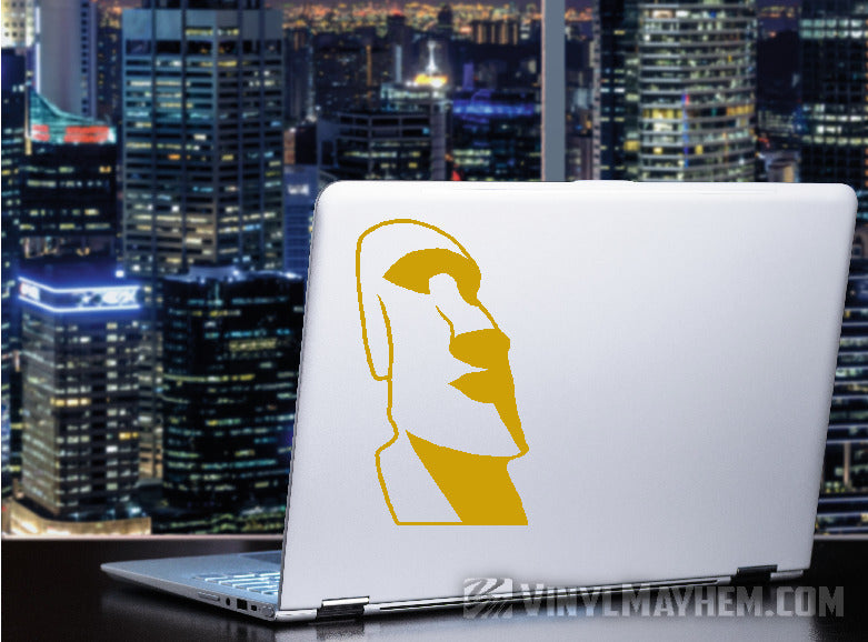 Easter Island Rapa Nui Moai tiki statue vinyl sticker