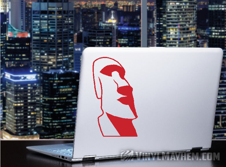 Easter Island Rapa Nui Moai tiki statue vinyl sticker