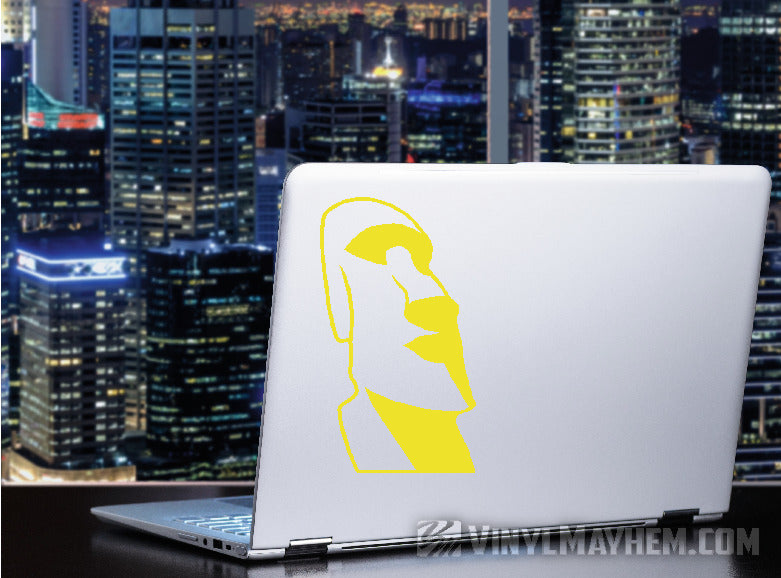 Easter Island Rapa Nui Moai tiki statue vinyl sticker