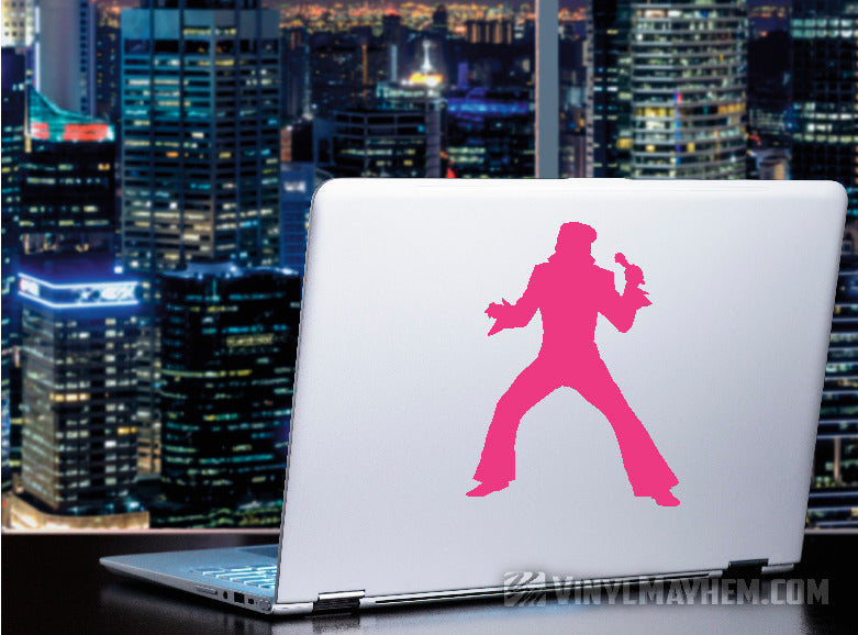 Elvis Presley The King Las Vegas silhouette vinyl sticker