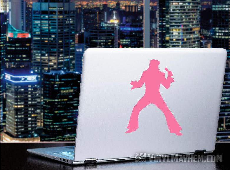 Elvis Presley The King Las Vegas silhouette vinyl sticker