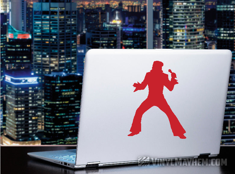 Elvis Presley The King Las Vegas silhouette vinyl sticker