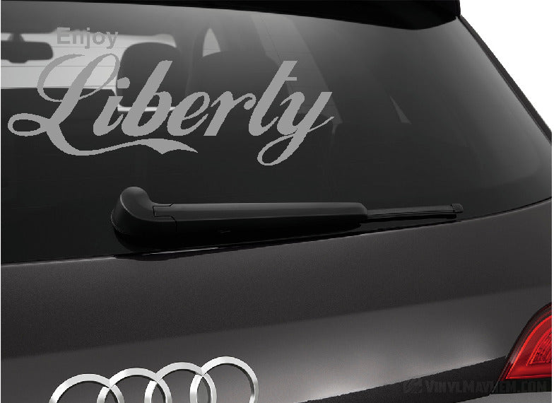 Enjoy Liberty vinyl sticker