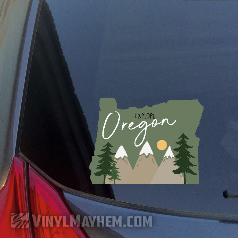 Explore Oregon Printed Sticker