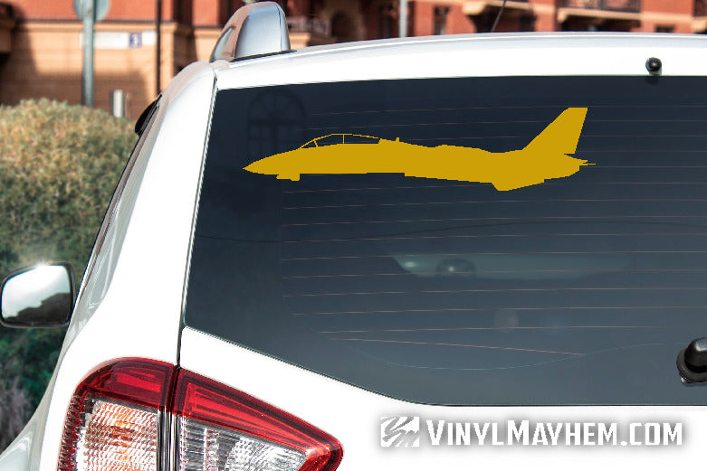F-14 Tomcat side view silhouette vinyl sticker