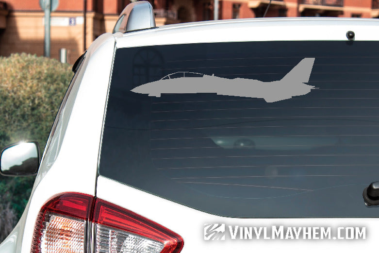 F-14 Tomcat side view silhouette vinyl sticker