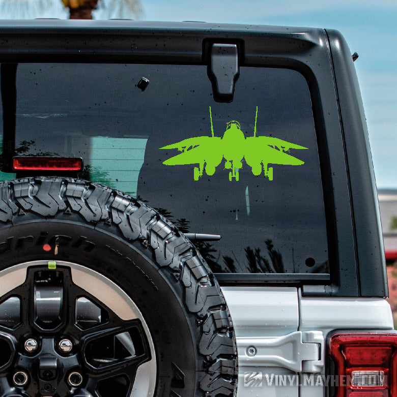 F-14 Tomcat silhouette flight deck vinyl sticker