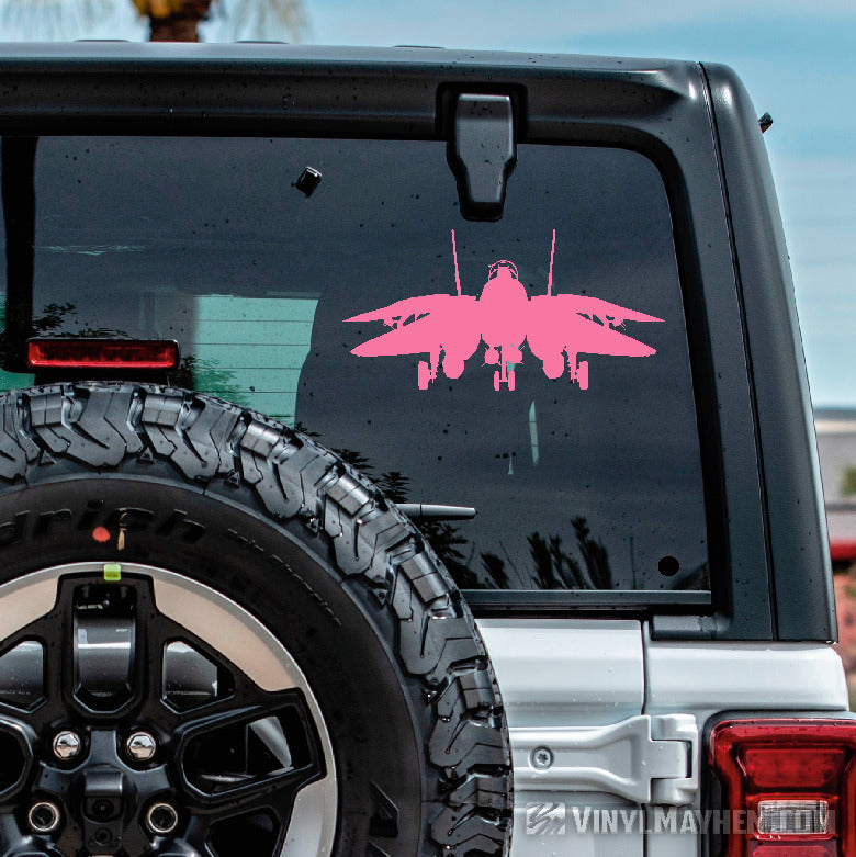 F-14 Tomcat silhouette flight deck vinyl sticker