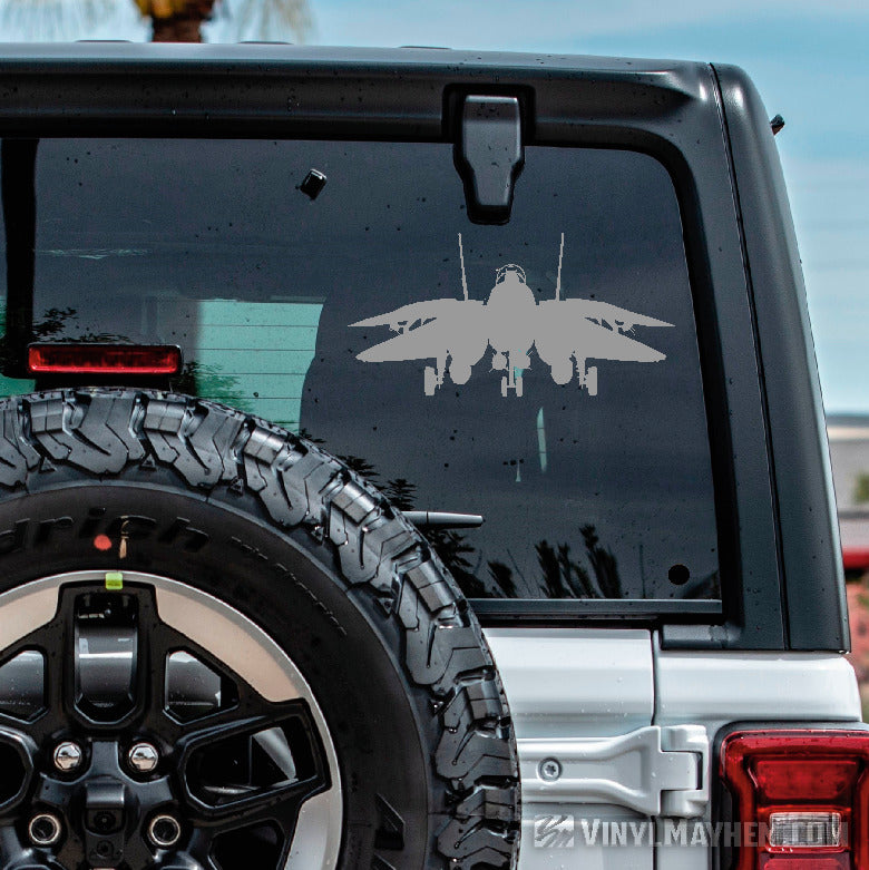 F-14 Tomcat silhouette flight deck vinyl sticker