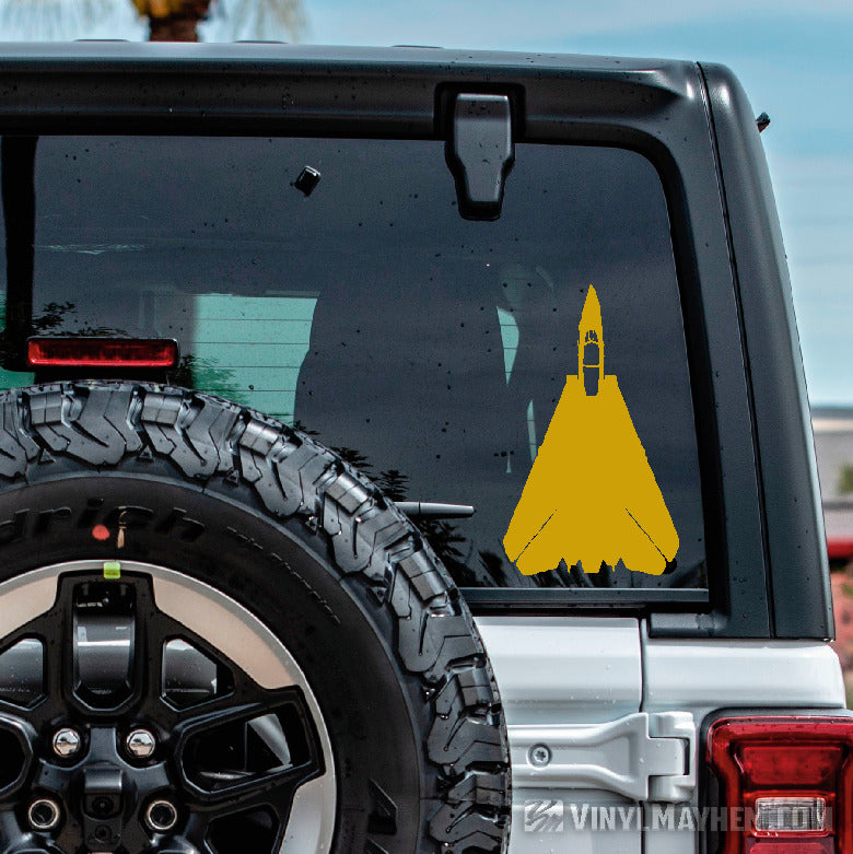 F-14 Tomcat top view silhouette vinyl sticker