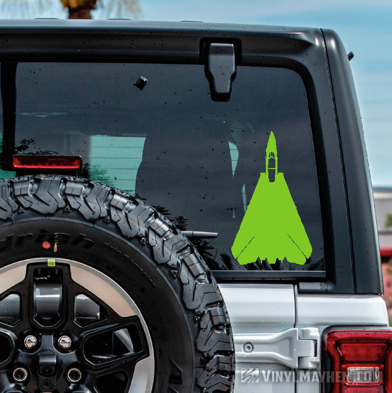 F-14 Tomcat top view silhouette vinyl sticker