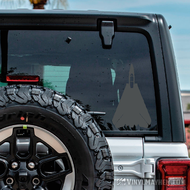 F-14 Tomcat top view silhouette vinyl sticker