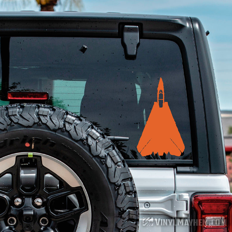 F-14 Tomcat top view silhouette vinyl sticker