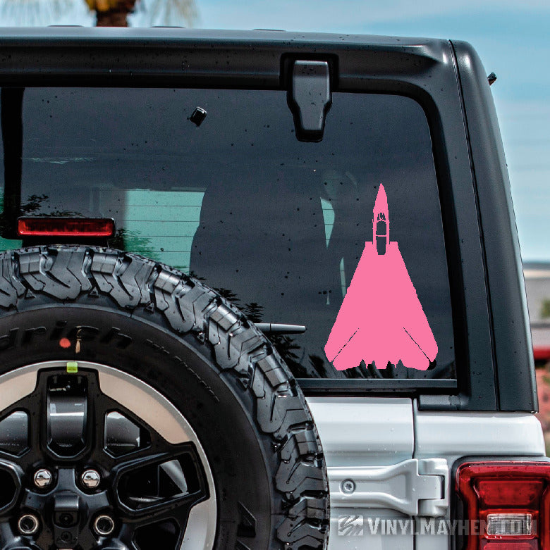 F-14 Tomcat top view silhouette vinyl sticker