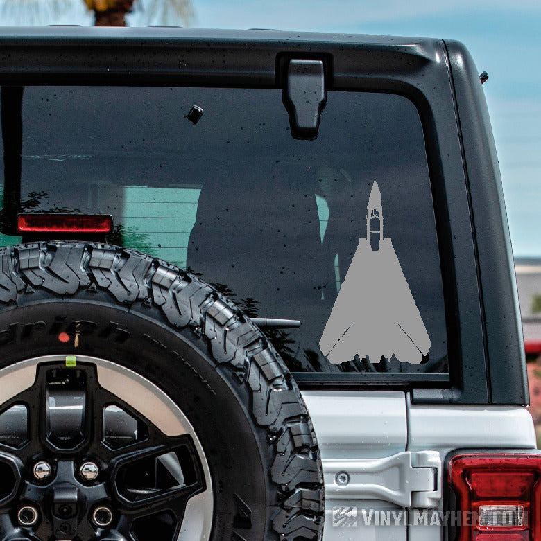 F-14 Tomcat top view silhouette vinyl sticker