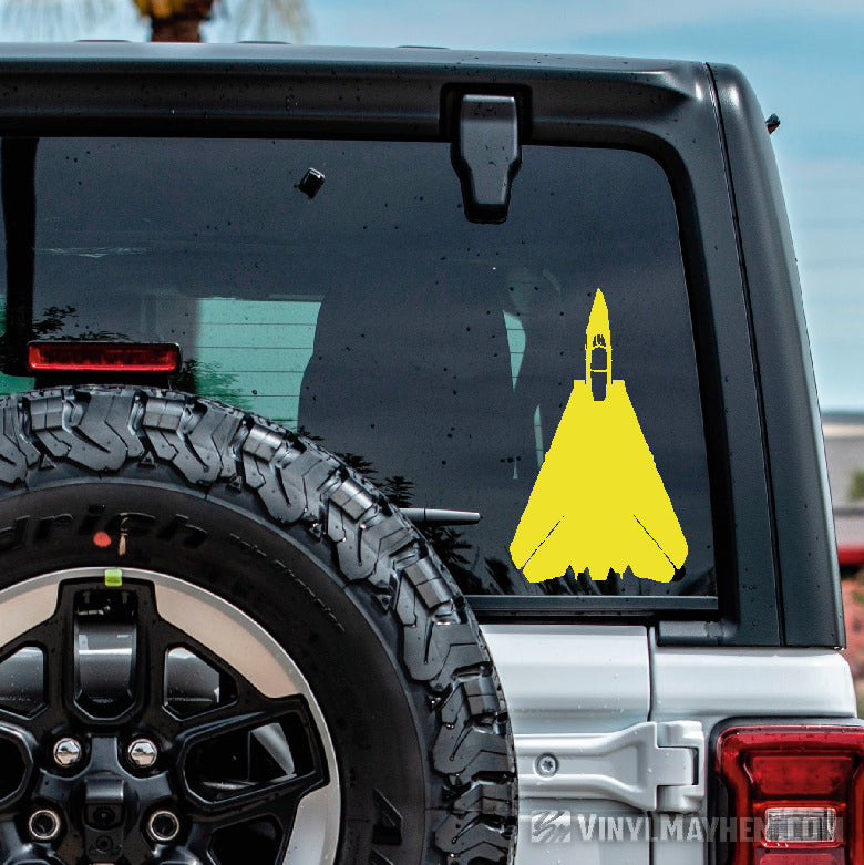 F-14 Tomcat top view silhouette vinyl sticker